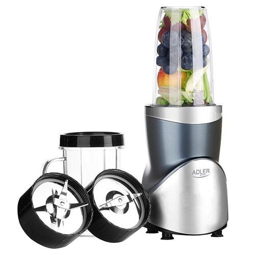 Adler Blender Smoothie Set | AD 4084 | Tabletop | 1200 W | Jar material BPA-Free | Jar capacity 0.3+0.5+0.5+0.7 L | Ice crushing | Stainless Steel WLONONWCRFIFD