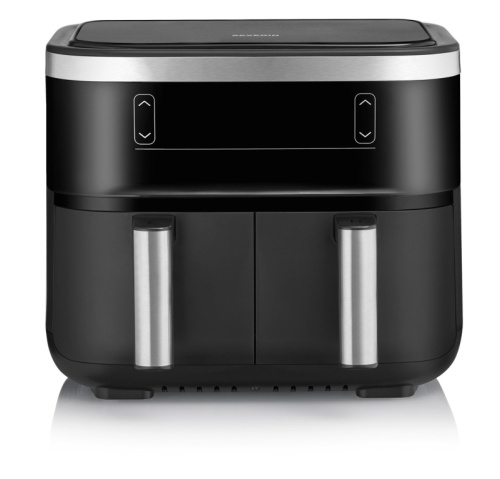 Severin FR 2453 fryer Double 3.25 L Stand-alone 2850 W Hot air fryer Black, Silver