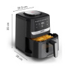 Tefal Easy Fry Silence EY5568E0 fryer Single 5 L Stand-alone Hot air fryer Black, Stainless steel