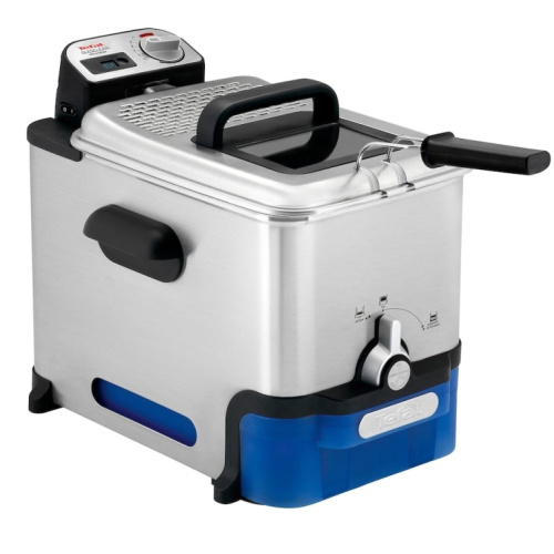 Tefal Oleoclean Pro Inox & Design FR8040 Single 3.5 L 2300 W Black, Stainless steel