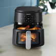 Philips 2000 series NA221/00 fryer Single 4.2 L Stand-alone 1500 W Hot air fryer Black, Silver
