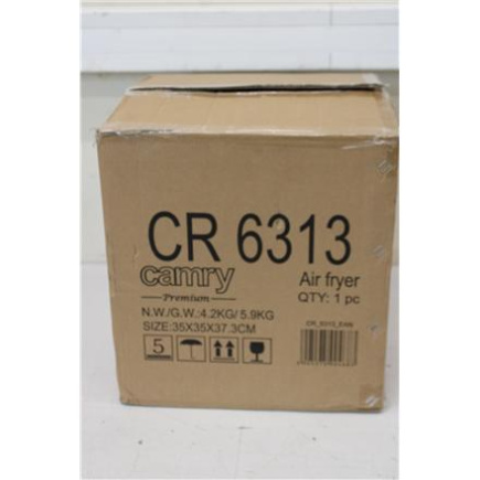 Taastatud. Camry CR 6313 Airfryer Oven, 12 programs, Capacity 5l, White | Camry Airfryer Oven | CR 6313 | Power 2000 W | Capacity 5 L | Convection | White | UNPACKED, SCRATCHES ON TOP