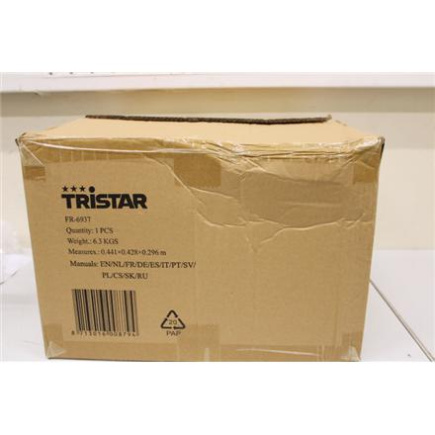 Taastatud. Tristar FR-6937 Double Fryer, Stainless Steel | Tristar | Double Fryer | FR-6937 | Power 2 x 1800 W | Capacity 6 L | DAMAGED PACKAGING, DENT ON SIDE, BROKEN HANDLE
