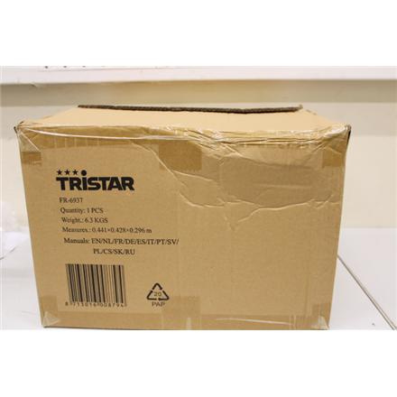 Taastatud. Tristar FR-6937 Double Fryer, Stainless Steel | Tristar | Double Fryer | FR-6937 | Power 2 x 1800 W | Capacity 6 L | DAMAGED PACKAGING, DENT ON SIDE, BROKEN HANDLE