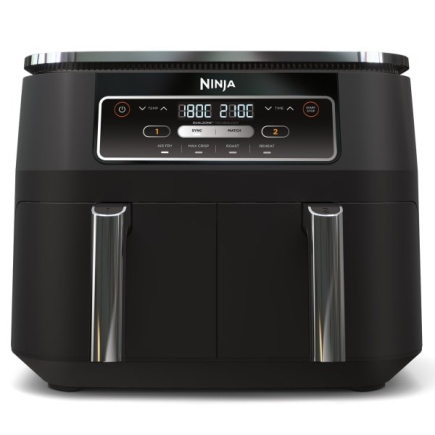 Ninja AF200EU fryer Double 7.6 L Stand-alone 2400 W Hot air fryer Must