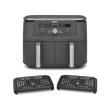 Ninja DZ400EU fryer Double 9.5 L Stand-alone 2470 W Hot air fryer Grey