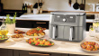 Ninja DZ400EU fryer Double 9.5 L Stand-alone 2470 W Hot air fryer Grey