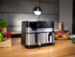 Tefal Dual Easy Fry & Grill EY905D Double 8.3 L Stand-alone 2700 W Hot air fryer Stainless steel