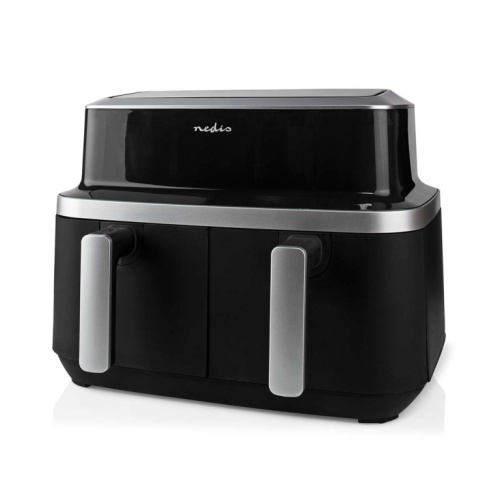 Nedis KAAF320BK fryer Double 4.2 L Stand-alone 2600 W Hot air fryer Must