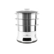 Tefal Convenient Series Deluxe VC502D steam cooker 3 basket(s) Countertop 900 W Stainless steel, Valge