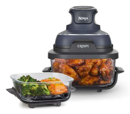 Ninja CRISPi Single 3.8 L 1700 W Hot air fryer Blue, Grey, Transparent