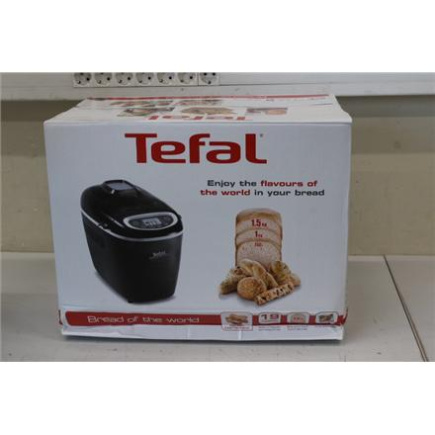 Taastatud. Tefal PF611838 Bread Maker, 19  programs, 3 bread sizes: 750, 1000, 1500g, Display, Power 1600W, Must | TEFAL Bread Maker | PF611838 | Power 1600 W | Number of programs 19 | Display LCD | Must | DAMAGED PACKAGING, SCRATCHES ON THE SIDES Taastatud. Tefal PF611838 Bread Maker, 19  programs, 3 bread sizes: 750, 1000, 1500g, Display, Power 1600W, Must | TEFAL Bread Maker | PF611838 | Power 1600 W | Number of programs 19 | Display LCD | Must | DAMAGED PACKAGING, SCRATCHES ON THE SIDES