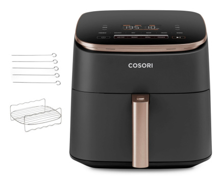 Cosori Turbo Blaze Chef Edition Single 6 L Stand-alone 1725 W Hot air fryer Must, Pink gold Cosori Turbo Blaze Chef Edition Single 6 L Stand-alone 1725 W Hot air fryer Must, Pink gold