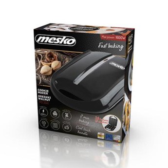 Mesko | Nut maker | MS 3041 | Nut maker | 1600 W | Number of pastry 24 | Nuts Mesko | Nut maker | MS 3041 | Nut maker | 1600 W | Number of pastry 24 | Nuts