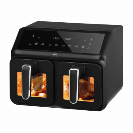 Double fat-free fryer, 2200 W, capacity 8 l, LED display