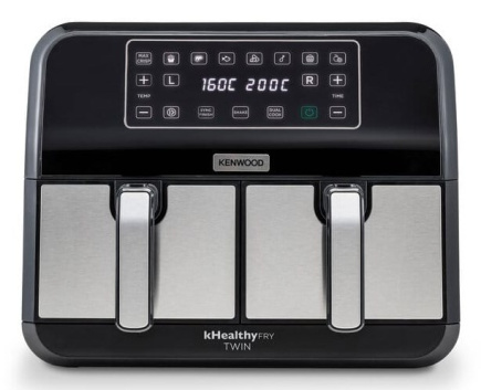 Kenwood HFM20.000MB fryer Double 8 L Stand-alone 1700 W Hot air fryer Черный