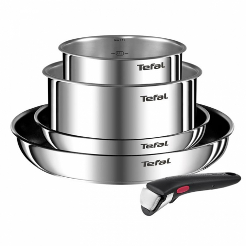 Tefal Ingenio Emotion, roostevaba teras - 5-osaline pottide ja pannide komplekt / L897S574