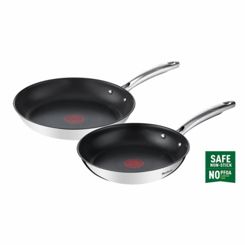 Tefal Duetto+, 24/28 cm, 2-osaline, roostevaba teras - Praepannide komplekt / G732S255