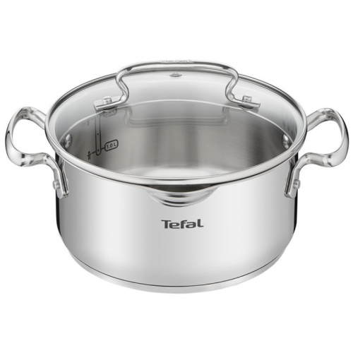 Tefal Duetto+ 20 cm, 2.7 L, roostevaba teras - Kaanega pott / G7194455