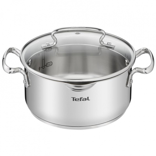 Tefal Duetto+ 20 cm, 2.7 L, roostevaba teras - Kaanega pott / G7194455