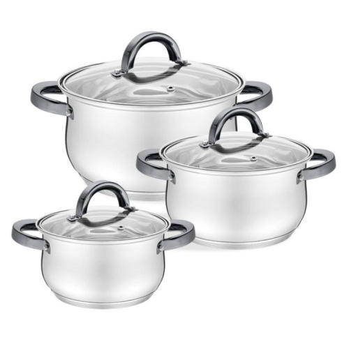 Feel-Maestro COOKWARE SET 6 pcs. 1,8l, 2,5l, 3,5l