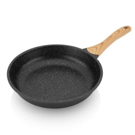 ETA | Pan | ETA692990000 TITANIUM II | Universal | Diameter 28 cm | Electric, induction, gas, glass ceramics | Suitable for induction hob | Fixed handle | Черный