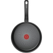 TEFAL Pan | H0560442 | Frying | Diameter 24 cm | Suitable for induction hob | Fixed handle | Black
