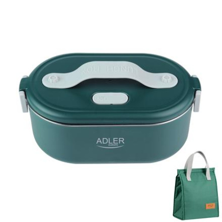 Adler | Electric lunch box with thermal bag | AD 4522 | 0.8 L | Plastic/Stainless steel | Green | Lid included