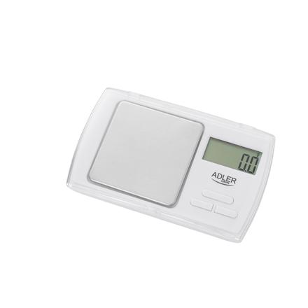 Adler | Precision scale | AD 3161 | Maximum weight (capacity) 0.5 kg | Accuracy 0.01 g | White