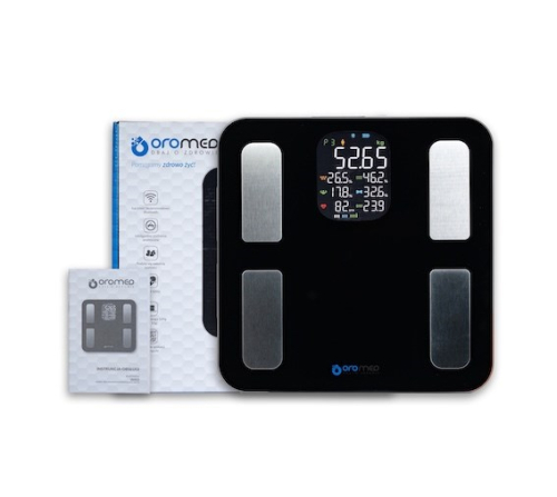 Electronic bathroom scale OROMED ORO-BLUETOOTH SMART black