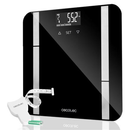 Cecotec Smart Bathroom Scale | Surface Precision 9450 Full Healthy | Maximum weight (capacity) 180 kg | Accuracy 100 g | Black