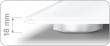 Beurer BG 13 Square Grey, Transparent Electronic personal scale