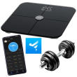 Adler Smart Bathroom Scale | AD 8187 | Maximum weight (capacity) 180 kg | Accuracy 100 g | Body Mass Index (BMI) measuring | Black 451172