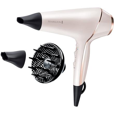 Remington | Hair dryer | ProLuxe AC9140 | 2400 W | Number of temperature settings 3 | Ionic function | Diffuser nozzle | White/Gold/Black