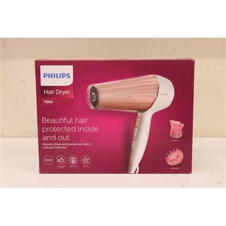 Renew. Philips HP8281/00 Hair Dryer, Pearl White/Pink Golden | Philips | Hair Dryer | HP8281/00 | 2300 W | Number of temperature settings 6 | Ionic function | Diffuser nozzle | Pearl White/Pink Golden | DAMAGED PACKAGING