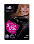 Braun HD130 hair dryer 1200 W Black