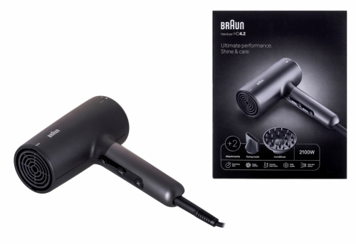 Braun HD 4.2 hair dryer 2100 W Black