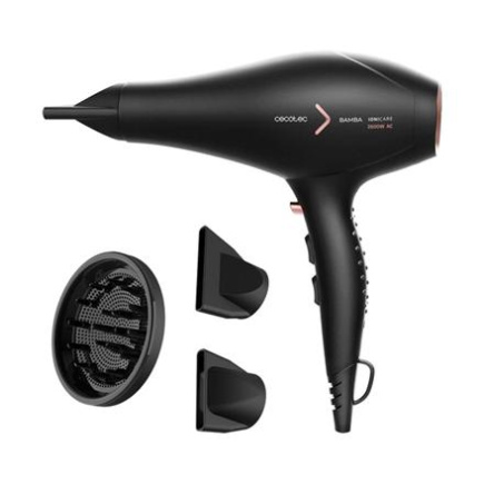 Cecotec Hair Dryer | Ionicare 5350 Powershine Fire | 2600 W | Number of temperature settings 3 | Ionic function | Diffuser nozzle | Black