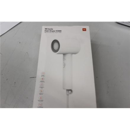 Taastatud.  | Xiaomi | Mi Ionic Hair Dryer | H300 | 1600 W | Number of temperature settings 3 | Ionic function | White | USED | Warranty 3 month(s)