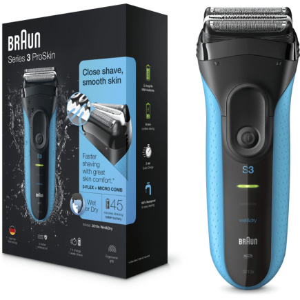 Braun Series 3 ProSkin 3010s (schwarz/blau)