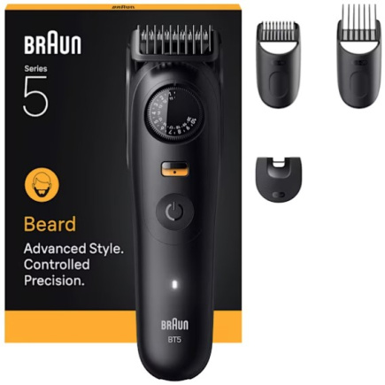 Braun Series 5 Beard Trimmer BT5520 244992 Akku/Netz matt Must 4 Aufsätze