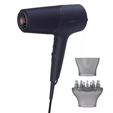 Philips | Hair Dryer | BHD510/00 | 2300 W | Number of temperature settings 3 | Ionic function | Diffuser nozzle | Blue/Metal Philips | Hair Dryer | BHD510/00 | 2300 W | Number of temperature settings 3 | Ionic function | Diffuser nozzle | Blue/Metal