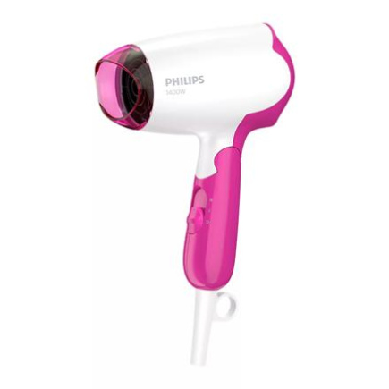 Philips | Hair Dryer | BHD003/00 | 1400 W | Number of temperature settings 2 | Valge/Pink