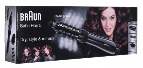 Braun Satin Hair 5 airstyler   AS 530  Warranty 24 month(s) Barrel diameter 29; 39 mm Number of heating levels 3 1000 W Black