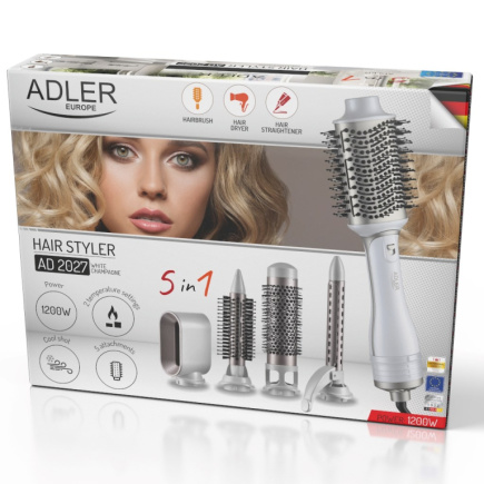 ADLER AD 2027 Valge hair dryer and curling iron