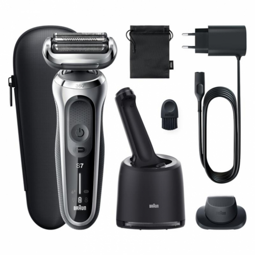 Braun Series 7 360° Flex, AutoSense, Wet & Dry, must/hõbedane - Pardel / 71-S7200CC