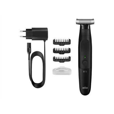 Braun | Beard Trimmer and Shaver | XT3100 | Cordless | Number of length steps 3 | Black WLONONWCRACX1