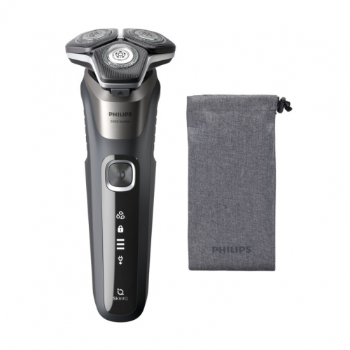 Philips SHAVER Series 5000 S5887/10 Wet and dry electric shaver and soft pouch