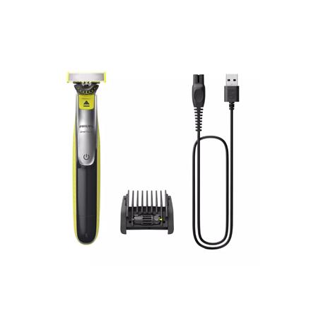 Philips | Face Shaver/Trimmer | QP2734/20 OneBlade 360 | Operating time (max) 60 min | Wet & Dry | Lithium Ion | Black/Green