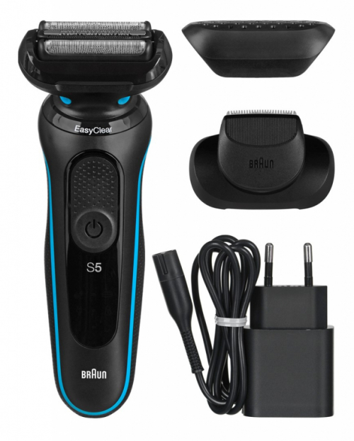 Braun Series 5 51-M1200s Foil shaver Trimmer Black, Blue